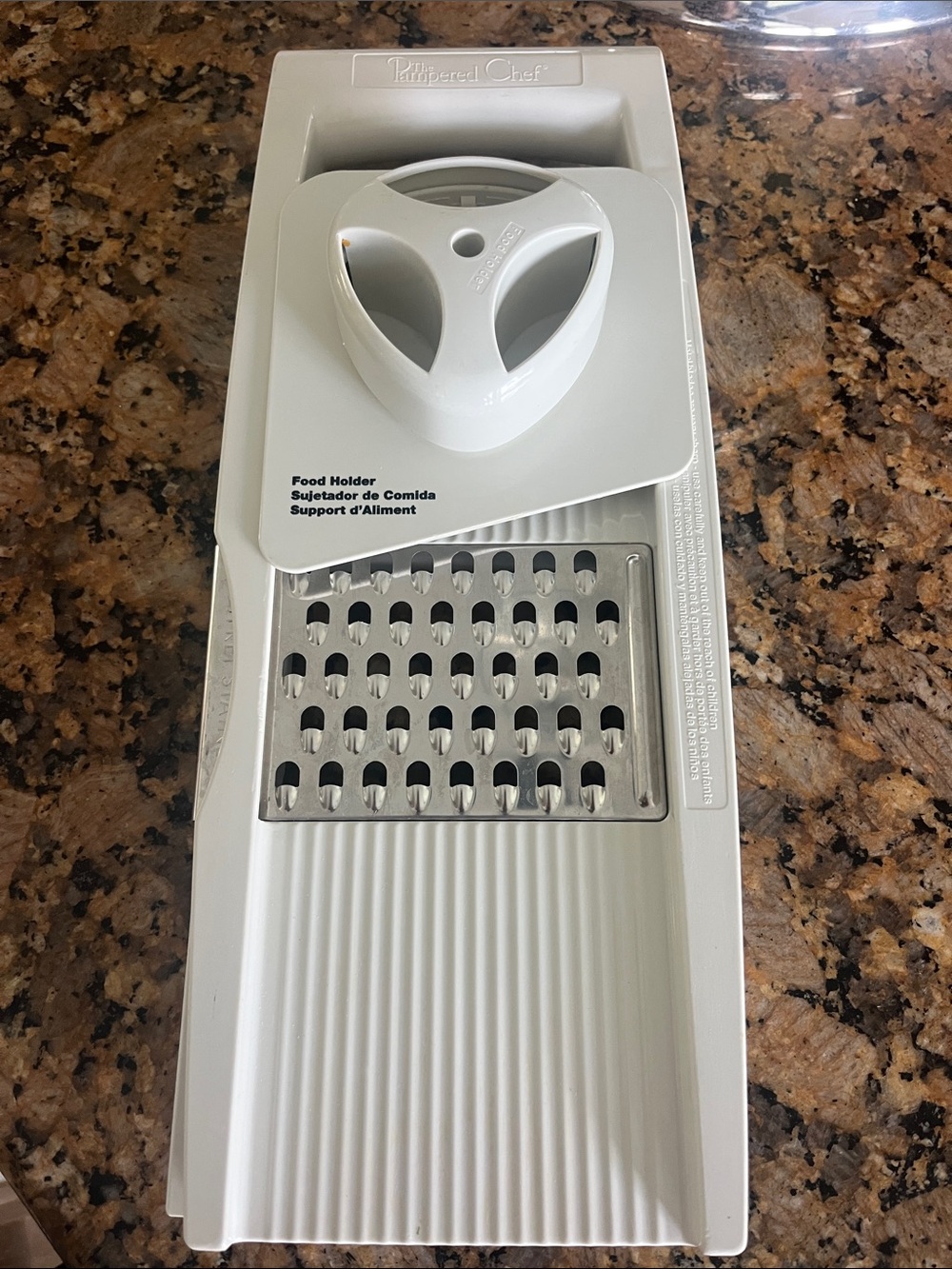 Vintage pampered chef ultimate slice and grate mandolin